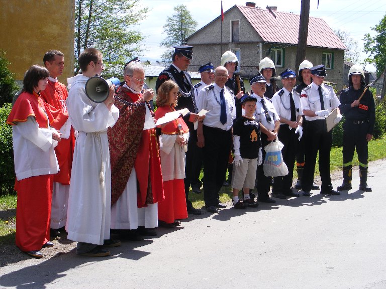 Festyn majowy ku czci św. Floriana, Poświęcenie remizy OSP, 11.05.2008r.